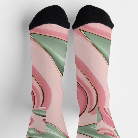 Socks in stylish abstract graphic ソックス (上部)