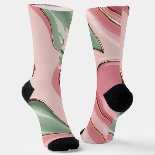 Socks in stylish abstract graphic ソックス (傾斜あり)