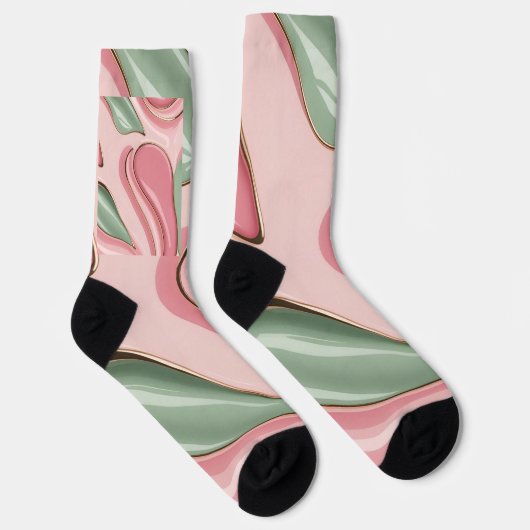 Socks in stylish abstract graphic ソックス (右)