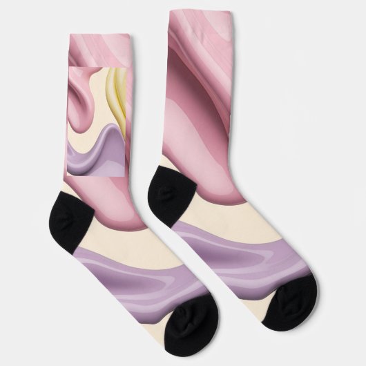 Socks in stylish abstract graphic ソックス (右)