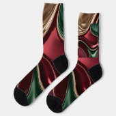 Socks in stylish abstract graphic ソックス (左)