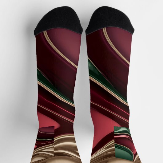 Socks in stylish abstract graphic ソックス (上部)