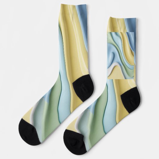 Socks in stylish abstract graphic ソックス (左)