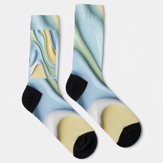 Socks in stylish abstract graphic ソックス (右)