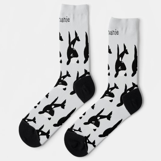 Socks Killer Whale Design ソックス (左)