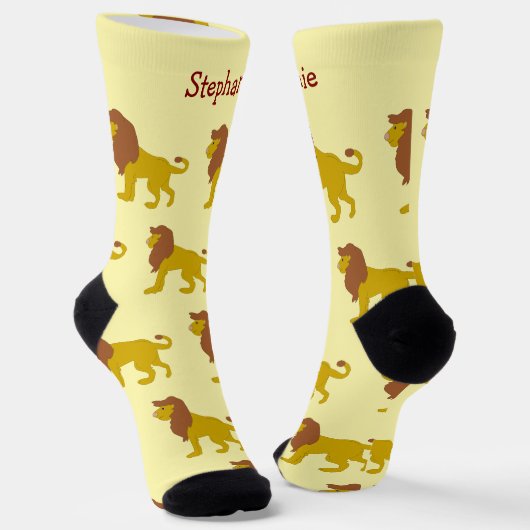 Socks Lion Design ソックス (傾斜あり)
