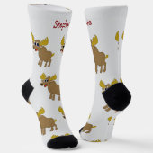 Socks Moose Design ソックス (傾斜あり)