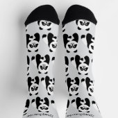 Socks Panda Design ソックス (上部)