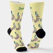 Socks Peacock Design ソックス (傾斜あり)