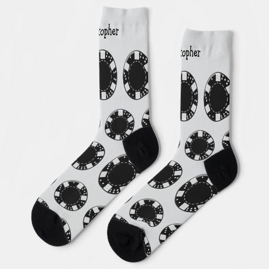 Socks Poker Chip Design ソックス (左)