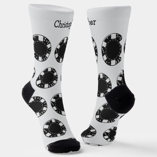Socks Poker Chip Design ソックス (傾斜あり)