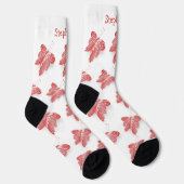 Socks Red Butterfly Design ソックス (右)