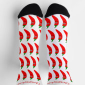 Socks Red Chili Pepper Design ソックス (上部)