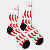Socks Red Chili Pepper Design ソックス (右)