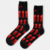 Socks Red Devil Design ソックス (左)