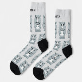Socks Rhinoceros Design ソックス (左)