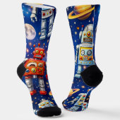 socks robot exploration, cosmic art ソックス (傾斜あり)