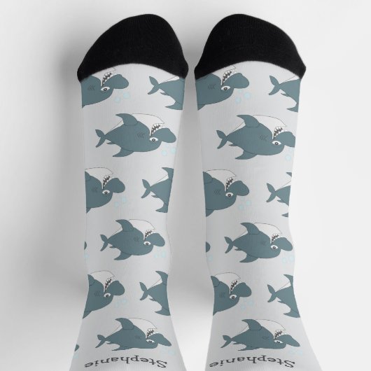 Socks Shark Design ソックス (上部)