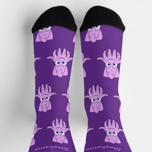 Socks Squid Design ソックス (上部)