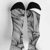 Socks with abstract lines ソックス (上部)