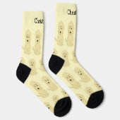 Socks Yellow Goldendoodle Design ソックス (右)