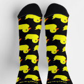 Socks Yellow Rubber Duck Design ソックス (上部)