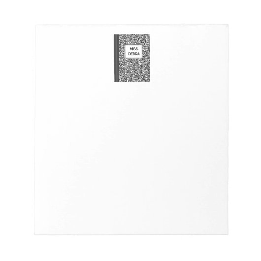 SoCompositeパーソナライズされた先生メモ帳 ノートパッド (正面)