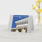 Socratesの引用文の法律の学位のお祝いカード カード (黄色い花)