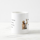 Socratesの引用文3b コーヒーマグカップ (中央)