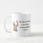 Socratesの引用文3b コーヒーマグカップ (左)