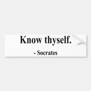 Socratesの引用文5a バンパーステッカー