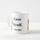 Socratesの引用文5b コーヒーマグカップ (正面左)