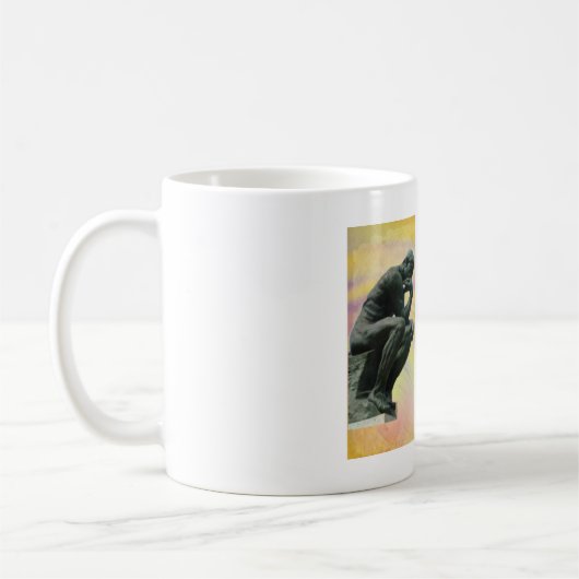 Socratesの有名な引用文-知恵は驚異で始まります コーヒーマグカップ (左)