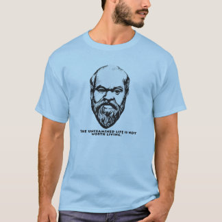 Socrates "未審査の生命" Tシャツ