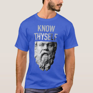 Socrates Delphi Orcale Know Thyself Philosophy Gif Tシャツ