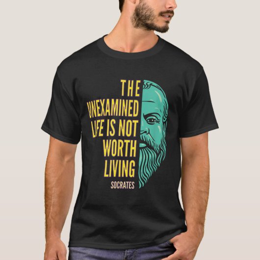 Socrates Portrait &amp; Inspirational Quote_ The U Tシャツ (正面)