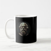 Socrates Quote On How To Be Wrong - Ancient Greek コーヒーマグカップ (左)