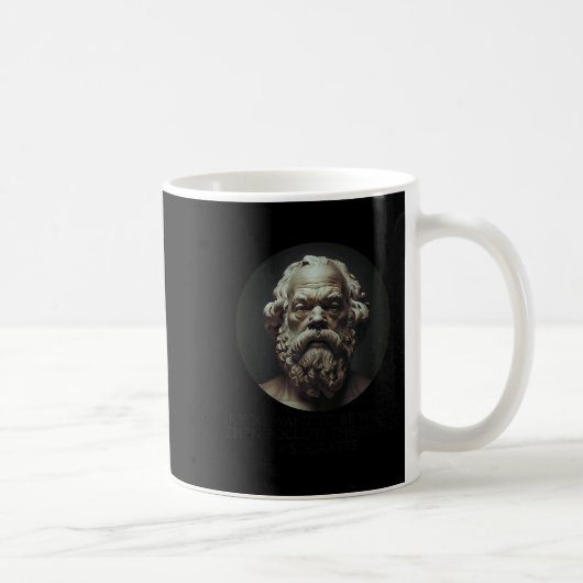 Socrates Quote On How To Be Wrong - Ancient Greek コーヒーマグカップ (右)