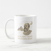 Socrates Vibes Ancient Mind Modern Soul Philosophe コーヒーマグカップ (左)
