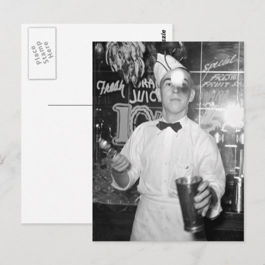 Soda Jerk, 1930s ポストカード (正面/裏面)