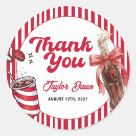 Soda Pop Baby Shower  ラウンドシール