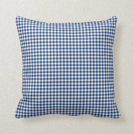 Sodaliteの青のギンガムの枕 クッション