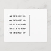 Sodashopカップルのポストカード – 封筒なし インビテーションポストカード (裏面)