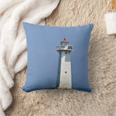 Sodus Pointライトハウスの写真は クッション (ブランケット)