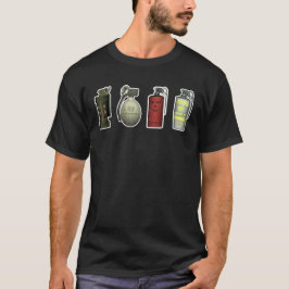 SoF2 NadesメンズブラックTシャツ Tシャツ