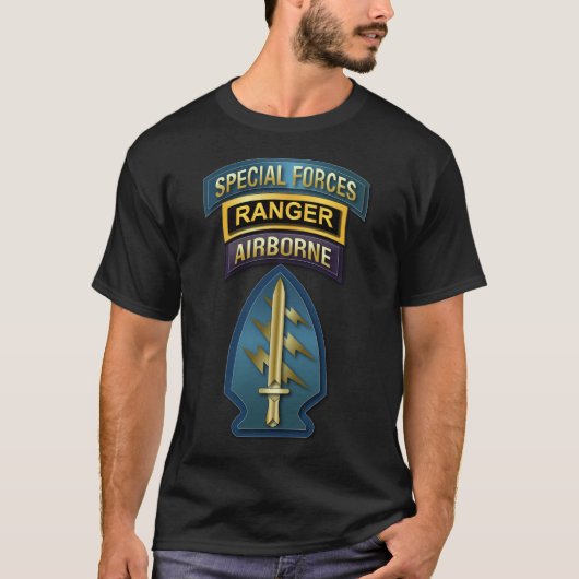SOF – 特殊部隊 – Ranger -SSI V1 Tシャツ (正面)