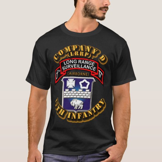 SOF - Co D -第17歩兵- LRRP.png Tシャツ (正面)