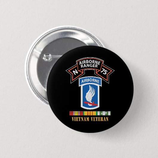 SOF - N Company Scroll - 173rd Airborne Bde - Viet 缶バッジ (正面&裏面)