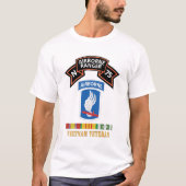 SOF - N Company Scroll - 173rd Airborne Bde - Viet Tシャツ (正面)