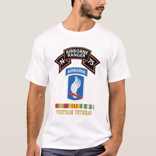 SOF - N Company Scroll - 173rd Airborne Bde - Viet Tシャツ (正面)